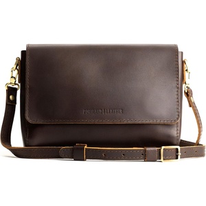 image:imagePortland Leather Goods Metro Crossbody Bag for Women  Handmade from the Finest FullGrain HidesGrizzly