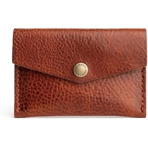image:imagePortland Leather Goods Mini Envelope Wallet for Women  Handmade from the Finest FullGrain Hides  Features Two Interior Pockets with Secure Snap Closure  NutmegNutmeg