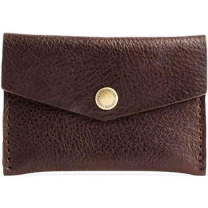 image:imagePortland Leather Goods Mini Envelope Wallet for Women  Handmade from the Finest FullGrain Hides  Features Two Interior Pockets with Secure Snap Closure  NutmegColdbrew