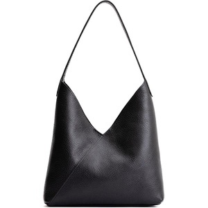 image:imagePortland Leather Goods Naomi Shoulder Bag  Handmade Slouchy Bag with Adjustable Crossbody Strap amp Secure Magnetic ClosureL Pebbled Black