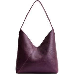image:imagePortland Leather Goods Naomi Shoulder Bag  Handmade Slouchy Bag with Adjustable Crossbody Strap amp Secure Magnetic ClosureL Plum