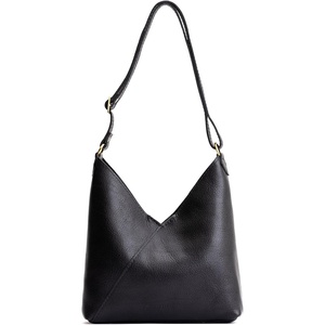 image:imagePortland Leather Goods Naomi Shoulder Bag  Handmade Slouchy Bag with Adjustable Crossbody Strap amp Secure Magnetic ClosureS Pebbled Black