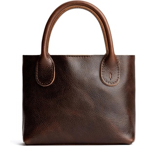 image:imagePortland Leather Goods Raindrop Crossbody Bag  Leather Purse wCarrying Handles  Handmade from the Finest FullGrain HidesColdbrew