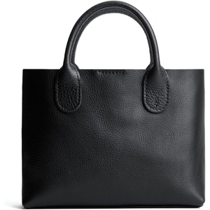 image:imagePortland Leather Goods Raindrop Crossbody Bag  Leather Purse wCarrying Handles  Handmade from the Finest FullGrain HidesPebbled Black
