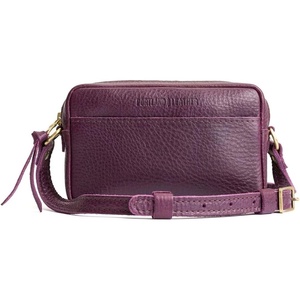 image:imagePortland Leather Goods Small Camera Bag Purse for Women  Handmade from the Finest FullGrain HidesPlum