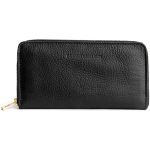 image:imagePortland Leather Goods Womens Accordion Zip Wallet  Handcrafted in Durable FullGrain Leather  8 Card Slots amp Secure Zippered Pocket  PlumPebbled Black