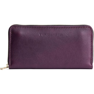 image:imagePortland Leather Goods Womens Accordion Zip Wallet  Handcrafted in Durable FullGrain Leather  8 Card Slots amp Secure Zippered Pocket  PlumPlum