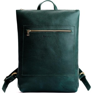 image:imagePortland Leather Laptop Backpack  Versatile Laptop Backpack for Women amp Men  Full Grain Pebbled Leather  Fits 13 Laptop  Adjustable Straps Stylish amp Durable Work Bag with Pockets  BacalarForest Green