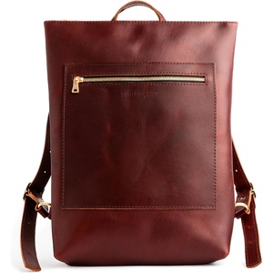 image:imagePortland Leather Laptop Backpack  Versatile Laptop Backpack for Women amp Men  Full Grain Pebbled Leather  Fits 13 Laptop  Adjustable Straps Stylish amp Durable Work Bag with Pockets  BacalarCognac