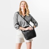 image:imagePortland Leather Goods Mini Crossbody Tote Bag for Women  Handmade from the Finest FullGrain Hides  Adjustable StrapBlack