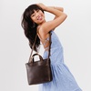 image:imagePortland Leather Goods Mini Crossbody Tote Bag for Women  Handmade from the Finest FullGrain Hides  Adjustable StrapColdbrew