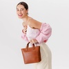 image:imagePortland Leather Goods Mini Crossbody Tote Bag for Women  Handmade from the Finest FullGrain Hides  Adjustable StrapHoney