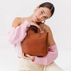 image:imagePortland Leather Goods Mini Crossbody Tote Bag for Women  Handmade from the Finest FullGrain Hides  Adjustable StrapHoney
