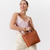 image:imagePortland Leather Goods Mini Crossbody Tote Bag for Women  Handmade from the Finest FullGrain Hides  Adjustable StrapHoney