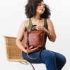 image:imagePortland Leather Goods Mini Crossbody Tote Bag for Women  Handmade from the Finest FullGrain Hides  Adjustable StrapNutmeg