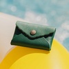 image:imagePortland Leather Goods Mini Daisy Wallet for Women  Handmade from the Finest FullGrain Hides  Features Envelope Design with Snap Closure  BacalarBacalar