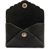 image:imagePortland Leather Goods Mini Daisy Wallet for Women  Handmade from the Finest FullGrain Hides  Features Envelope Design with Snap Closure  BacalarBlack