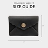 image:imagePortland Leather Goods Mini Daisy Wallet for Women  Handmade from the Finest FullGrain Hides  Features Envelope Design with Snap Closure  BacalarBlack