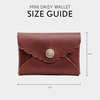 image:imagePortland Leather Goods Mini Daisy Wallet for Women  Handmade from the Finest FullGrain Hides  Features Envelope Design with Snap Closure  BacalarCognac