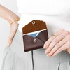 image:imagePortland Leather Goods Mini Daisy Wallet for Women  Handmade from the Finest FullGrain Hides  Features Envelope Design with Snap Closure  BacalarGrizzly