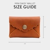 image:imagePortland Leather Goods Mini Daisy Wallet for Women  Handmade from the Finest FullGrain Hides  Features Envelope Design with Snap Closure  BacalarHoney