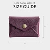 image:imagePortland Leather Goods Mini Daisy Wallet for Women  Handmade from the Finest FullGrain Hides  Features Envelope Design with Snap Closure  BacalarPlum
