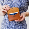 image:imagePortland Leather Goods Mini Envelope Wallet for Women  Handmade from the Finest FullGrain Hides  Features Two Interior Pockets with Secure Snap Closure  BacalarHoney