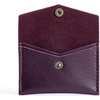 image:imagePortland Leather Goods Mini Envelope Wallet for Women  Handmade from the Finest FullGrain Hides  Features Two Interior Pockets with Secure Snap Closure  BacalarPlum