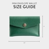 image:imagePortland Leather Goods Mini Envelope Wallet for Women  Handmade from the Finest FullGrain Hides  Features Two Interior Pockets with Secure Snap Closure  BacalarBacalar
