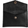 image:imagePortland Leather Goods Mini Envelope Wallet for Women  Handmade from the Finest FullGrain Hides  Features Two Interior Pockets with Secure Snap Closure  BacalarPebbled Black