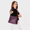 image:imagePortland Leather Goods Triangle Shoulder Bag for Women  Handmade from the Finest FullGrain Hides  HandmadePlum