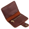 image:imagePortland Leather Goods Womens Bifold Wallet  Slim Design with Secure Snap 8 Card Slots amp Interior Zipper Pocket  HoneyCognac