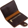 image:imagePortland Leather Goods Womens Bifold Wallet  Slim Design with Secure Snap 8 Card Slots amp Interior Zipper Pocket  HoneyGrizzly