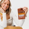 image:imagePortland Leather Goods Womens Bifold Wallet  Slim Design with Secure Snap 8 Card Slots amp Interior Zipper Pocket  HoneyHoney