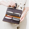 image:imagePortland Leather Goods Womens Bifold Wallet  Slim Design with Secure Snap 8 Card Slots amp Interior Zipper Pocket  HoneyL Grizzly
