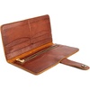 image:imagePortland Leather Goods Womens Bifold Wallet  Slim Design with Secure Snap 8 Card Slots amp Interior Zipper Pocket  HoneyL Nutmeg