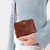 image:imagePortland Leather Goods Womens Bifold Wallet  Slim Design with Secure Snap 8 Card Slots amp Interior Zipper Pocket  HoneyNutmeg