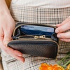 image:imagePortland Leather Goods Womens Small Zip Wallet  Expandable Design with Zipper Closure 4 Card Slots 2 Cash Slots amp Zippered Coin Pocket  Handmade from the Finest FullGrain Hides  ColdbrewPebbled Black