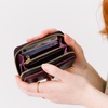 image:imagePortland Leather Goods Womens Small Zip Wallet  Expandable Design with Zipper Closure 4 Card Slots 2 Cash Slots amp Zippered Coin Pocket  Handmade from the Finest FullGrain Hides  ColdbrewPlum