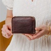 image:imagePortland Leather Goods Womens Small Zip Wallet  Expandable Design with Zipper Closure 4 Card Slots 2 Cash Slots amp Zippered Coin Pocket  Handmade from the Finest FullGrain Hides  ColdbrewColdbrew