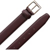 image:imagePortland Leather Womens Legacy Leather Belt  Full Grain Leather  Antique Brass Buckle  FeatherEdge FinishUmber
