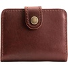 image:imagePortland Leather Goods Womens Bifold Wallet  Slim Design with Secure Snap 8 Card Slots amp Interior Zipper Pocket  HoneyCognac