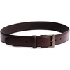 image:imagePortland Leather Womens Legacy Leather Belt  Full Grain Leather  Antique Brass Buckle  FeatherEdge FinishUmber