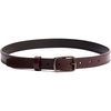 image:imagePortland Leather Womens Slim Double Stitch Leather Belt  Solid Brass Buckle  1 WidePecan