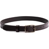image:imagePortland Leather Womens Slim Double Stitch Leather Belt  Solid Brass Buckle  1 WideUmber
