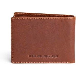 image:imagePortland Leather Black Rock Classic Slimline Bifold Wallet  Handmade Leather Wallets for Men with RFID Blocking  Durable amp Stylish  4 Card Slots 2 Bill Compartments  BlackrockSaddlestone