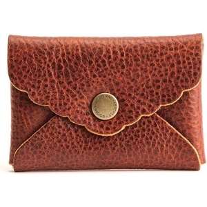 image:imagePortland Leather Goods Mini Daisy Wallet for Women  Handmade from the Finest FullGrain Hides  Features Envelope Design with Snap Closure  BacalarNutmeg