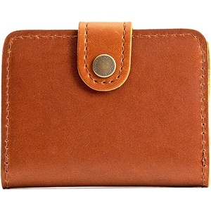 image:imagePortland Leather Goods Womens Bifold Wallet  Slim Design with Secure Snap 8 Card Slots amp Interior Zipper Pocket  HoneyHoney