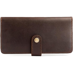image:imagePortland Leather Goods Womens Bifold Wallet  Slim Design with Secure Snap 8 Card Slots amp Interior Zipper Pocket  HoneyL Grizzly
