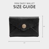image:imagePortland Leather Goods Mini Daisy Wallet for Women  Snap Closure Pb BlackPebbled Black